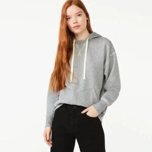 FREE ASSEMBLY Double Pocket Hoodie Sweatshirt Loose Fit Fleece Grey Womens Large